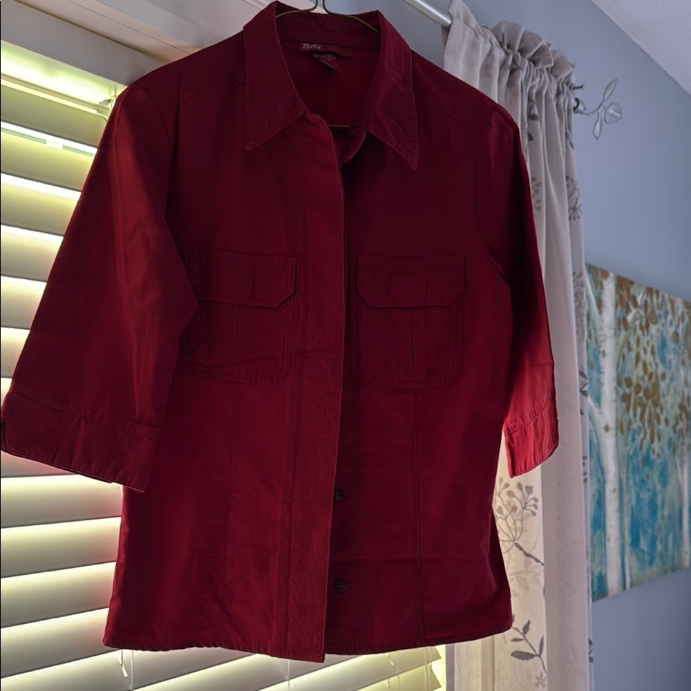 Belle du Jour Women's Red Button down shirt - size S